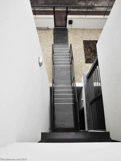 Maison d'architecte à Sceaux-escalier